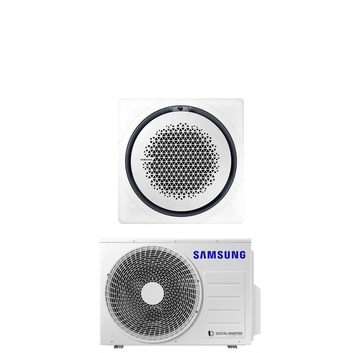 climatizzatore condizionatore samsung inverter cassetta 360 24000 btu ac071rn4pkg eu r 32 wi fi optional con comando a filo incluso vari pannelli disponibili
