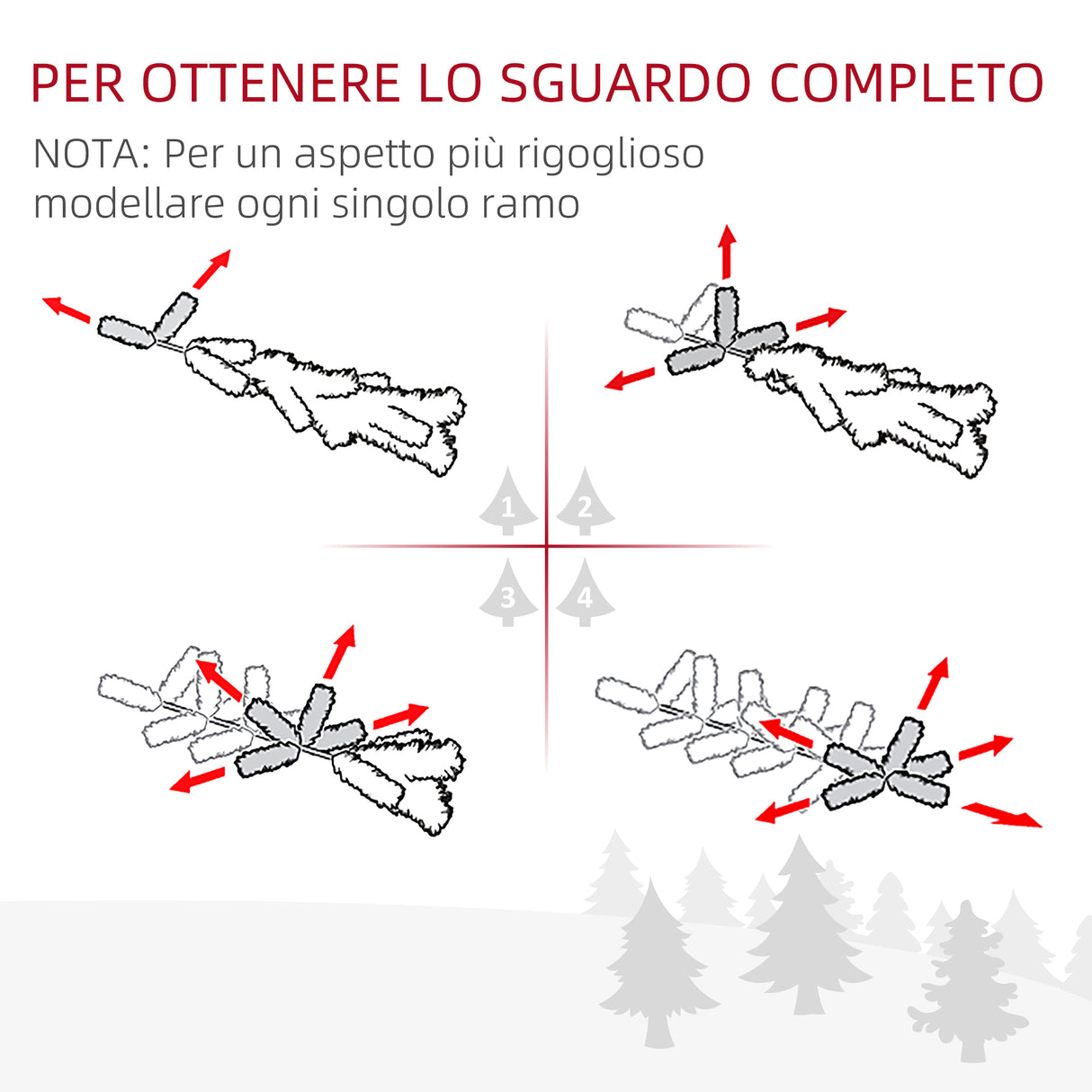 easycomfort easycomfort albero di natale artificiale 150 cm con rami realistici albero di natale alto e stretto con base in plastica verde