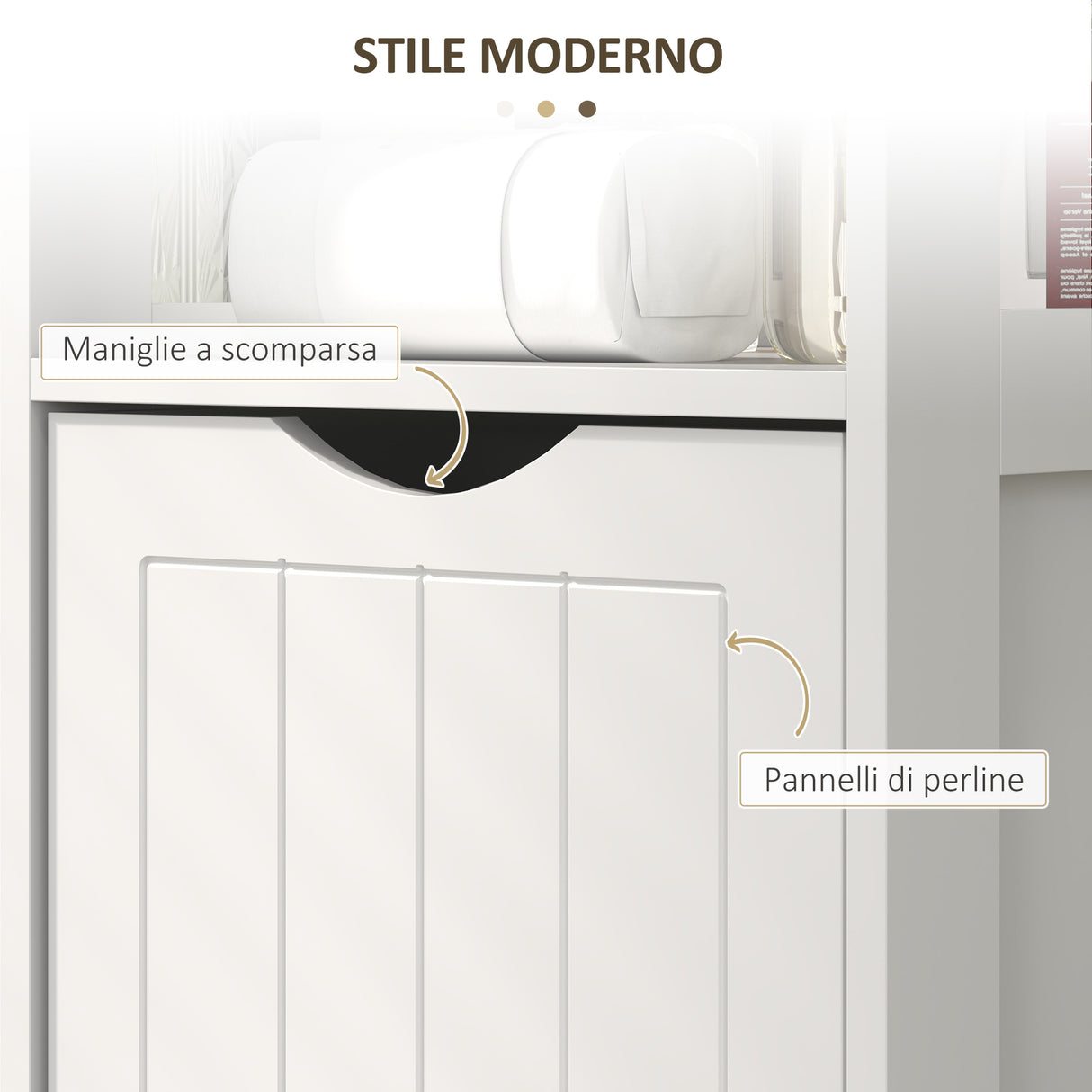 easycomfort easycomfort mobile bagno con 3 ripiani aperti e 2 cassetti in legno 30x30x141 2 cm bianco