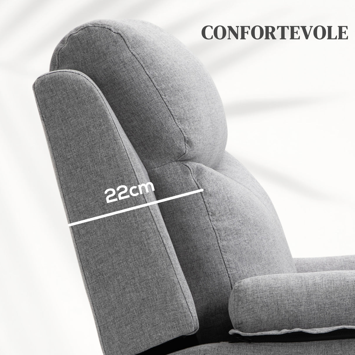 easycomfort easycomfort poltrona relax alzapersona elettrica reclinabile con telecomando e poggiapiedi in tessuto grigio chiaro