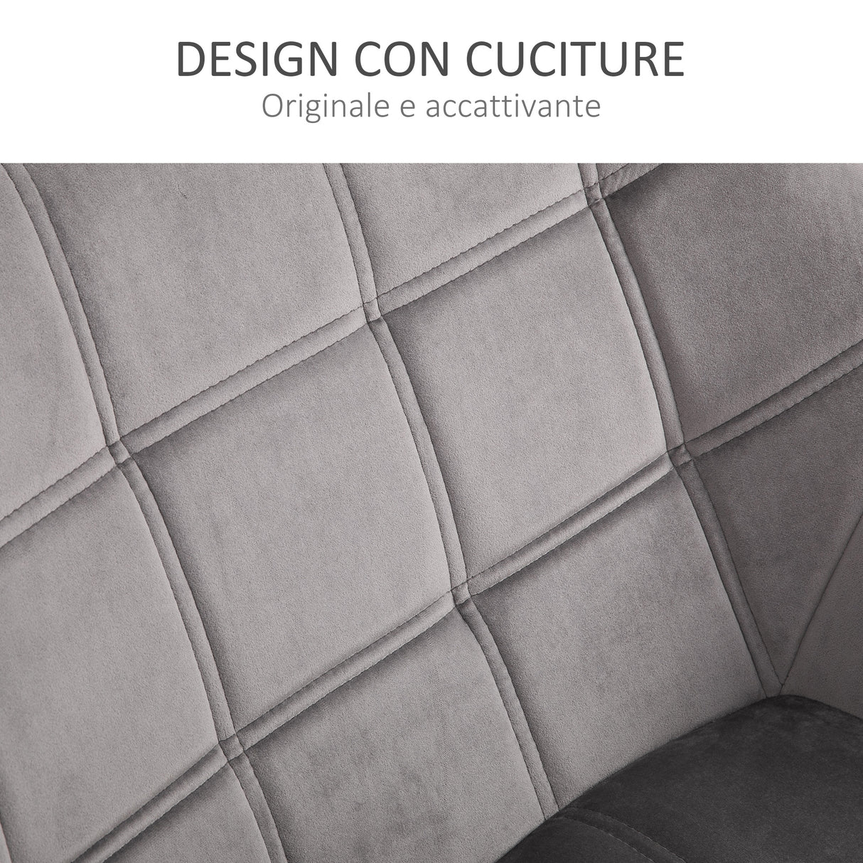 easycomfort easycomfort poltroncina stile nordico in legno ed effetto velluto grigio per soggiorno o ufficio 67x61 5x71 cm