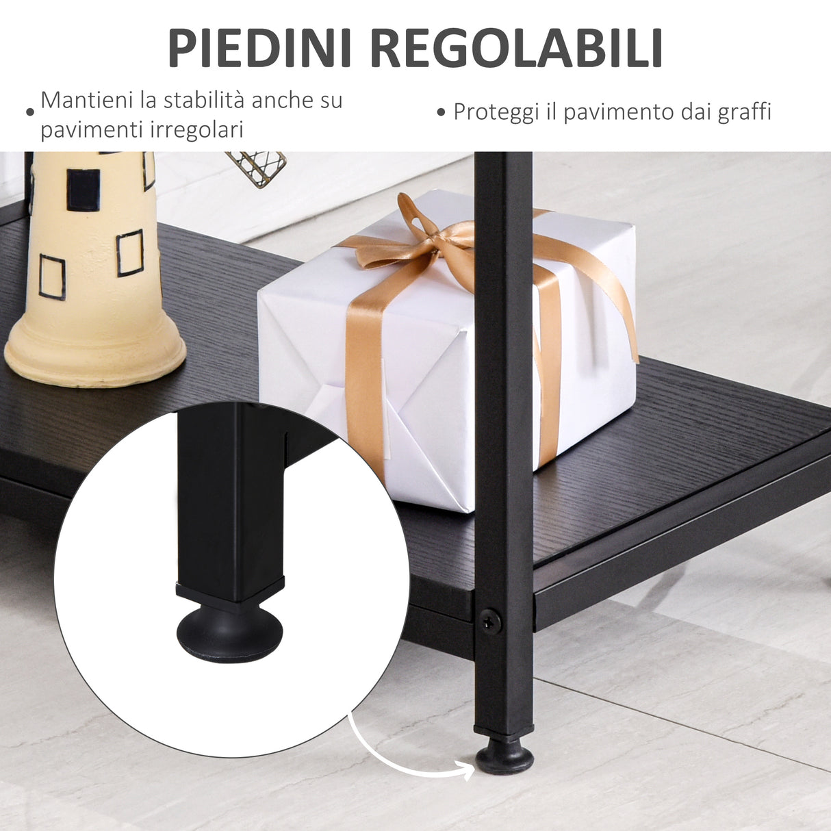 easycomfort easycomfort scrivania per computer con ripiani per monitor e cpu scrivania da ufficio per casa studio e lavoro nera 140 x 60 x 93cm ean 8054144131405