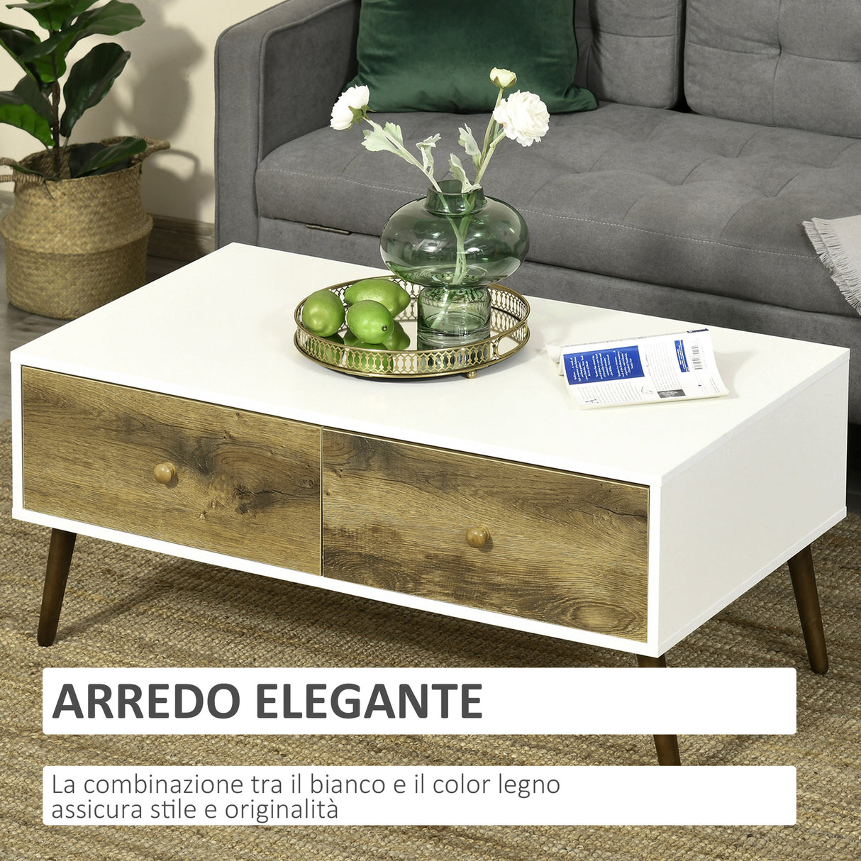 immagine-5-easycomfort-easycomfort-tavolino-da-salotto-in-stile-nordico-con-4-cassetti-100x53-3x45cm-bianco-e-color-legno