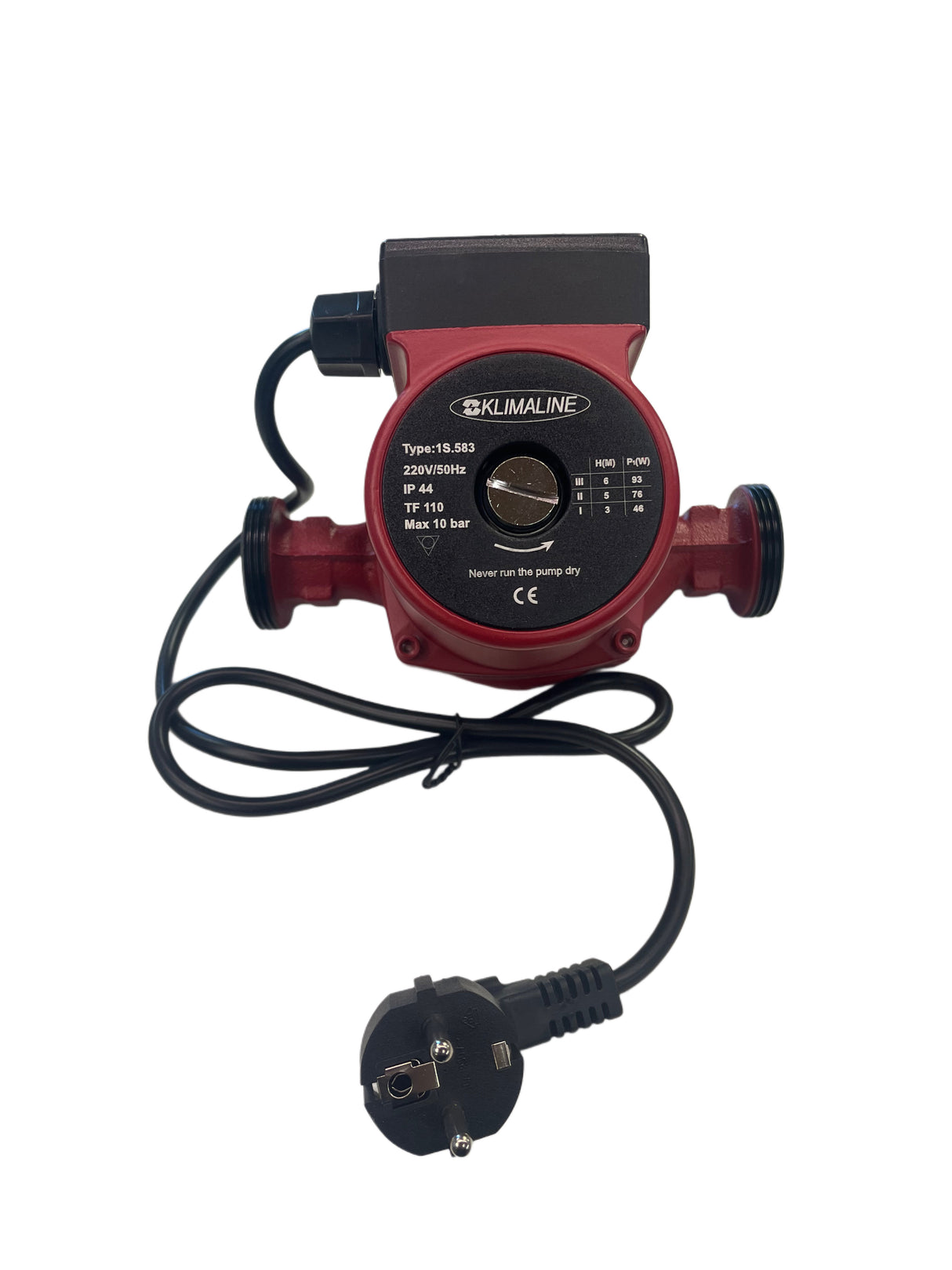 klimaline pompa acqua circolatore riscaldamento 2560 180 per caldaia stufa pellet termocamino 3 velocita