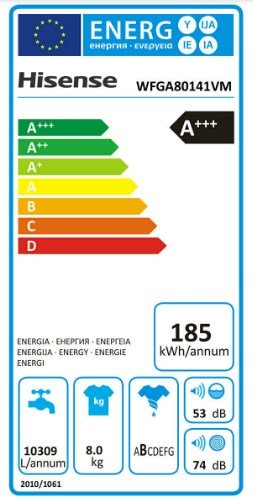 lavat 8kg 54cm b 1400giri vap 28280