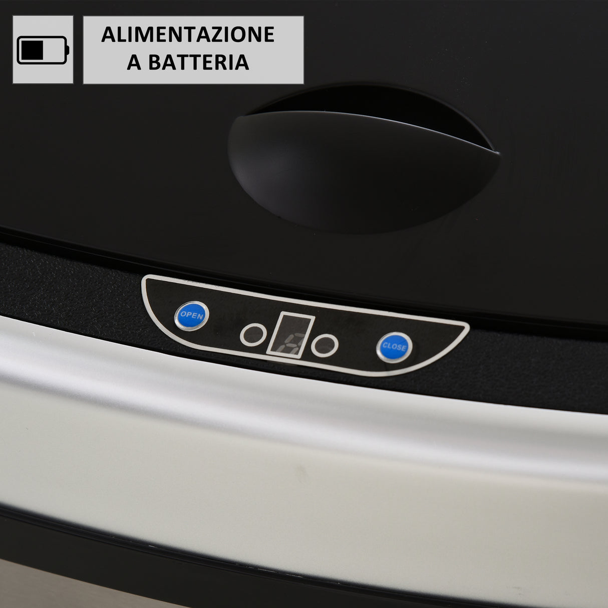 easycomfort easycomfort pattumiera cestino bidone con coperchio a sensore ad infrarossi per cucina bagno capacita 58l in acciaio abs 40 9 28 9 68cm