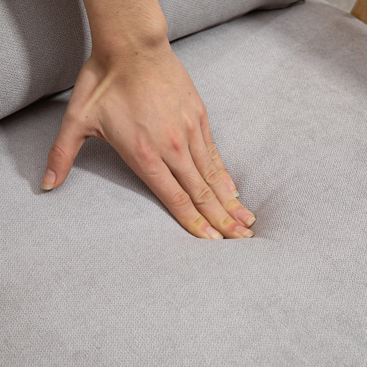 easycomfort easycomfort poltrona moderna con rivestimento vellutato e struttura in legno 68x75x78cm grigio