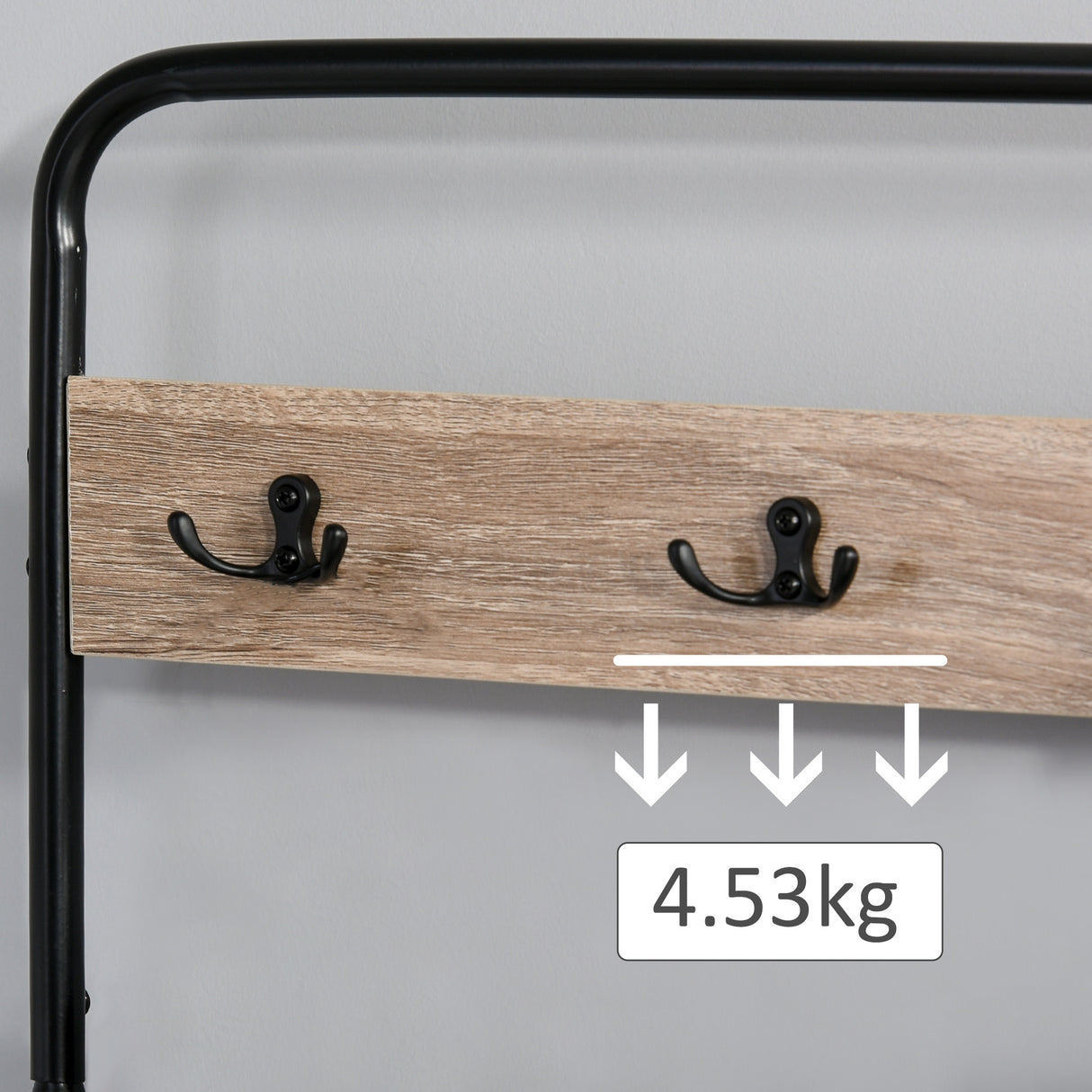 easycomfort easycomfort appendiabiti con panca e scarpiera in stile industriale mobile per ingresso vintage in legno e acciaio nero ean 8054111842228