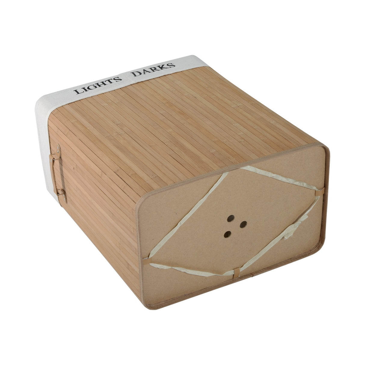 easycomfort easycomfort cesta portabiancheria in bambu con coperchio e fodera rimovibile 52 x 32 x 63cm