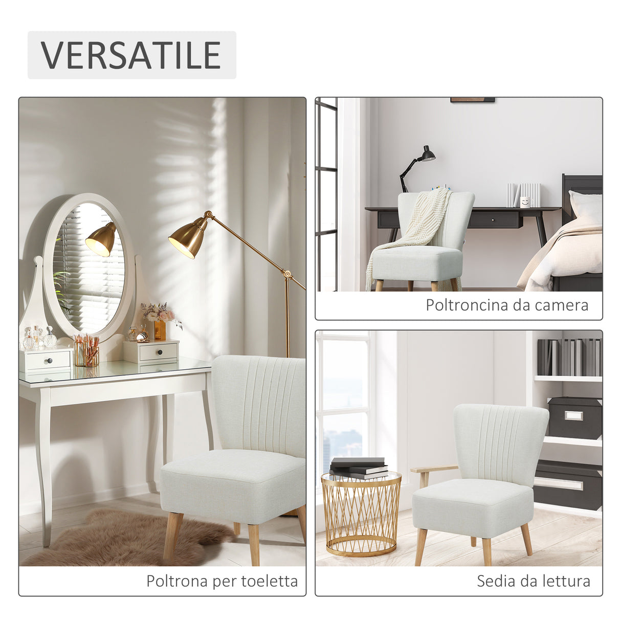 easycomfort easycomfort poltrona imbottita per soggiorno e sala in stile nordico poltroncina da camera in tessuto e gambe in legno bianco