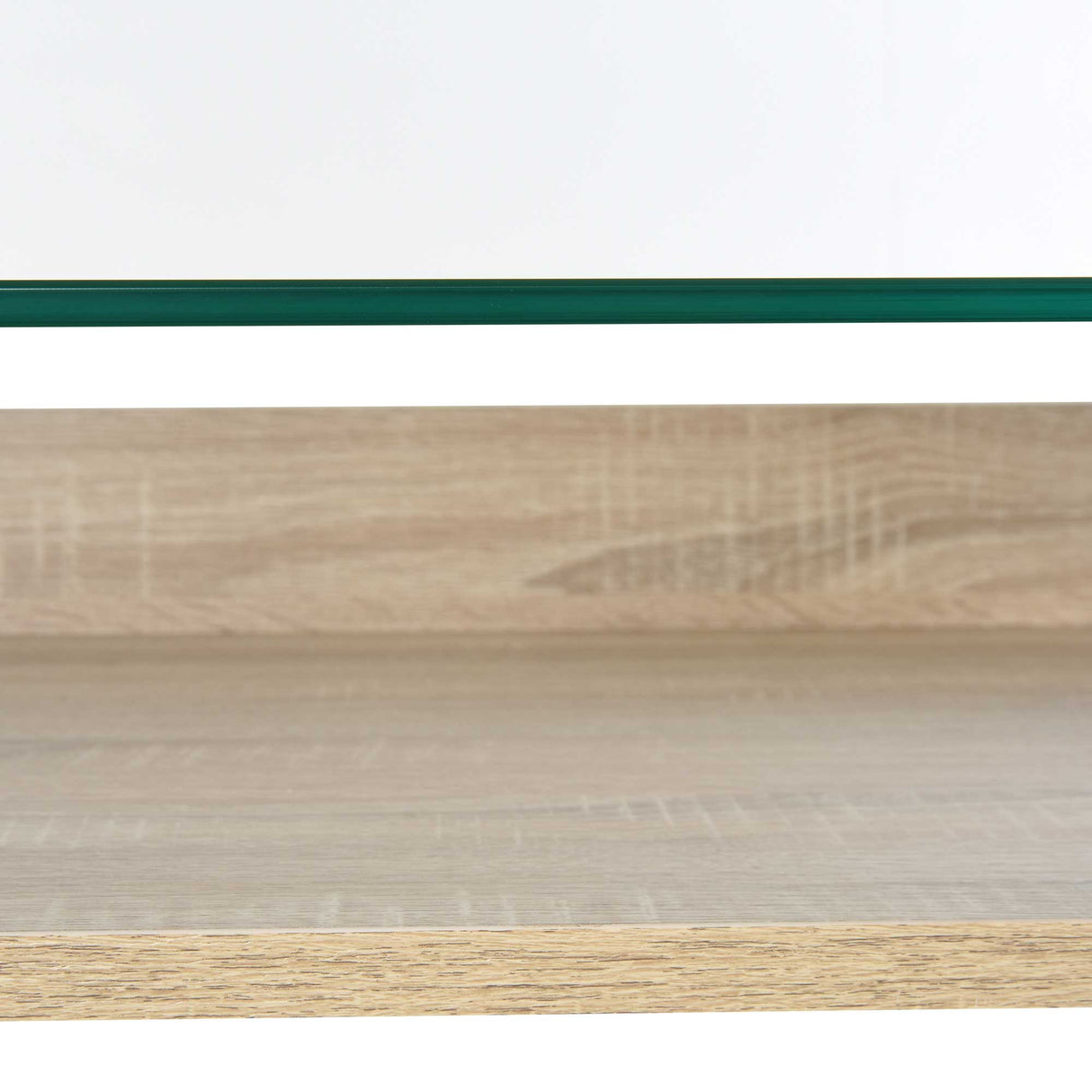 easycomfort easycomfort scrivania da computer di design con piano in vetro temperato di 9mm e telaio in legno e acciaio per casa ufficio ean 8055776910307