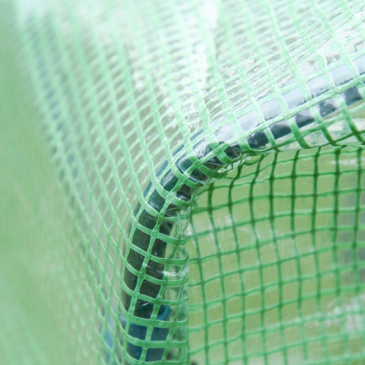 easycomfort easycomfort serra da giardino con porta a cerniera e presa daria 4 funi e paletti inclusi 180x100x168 cm verde