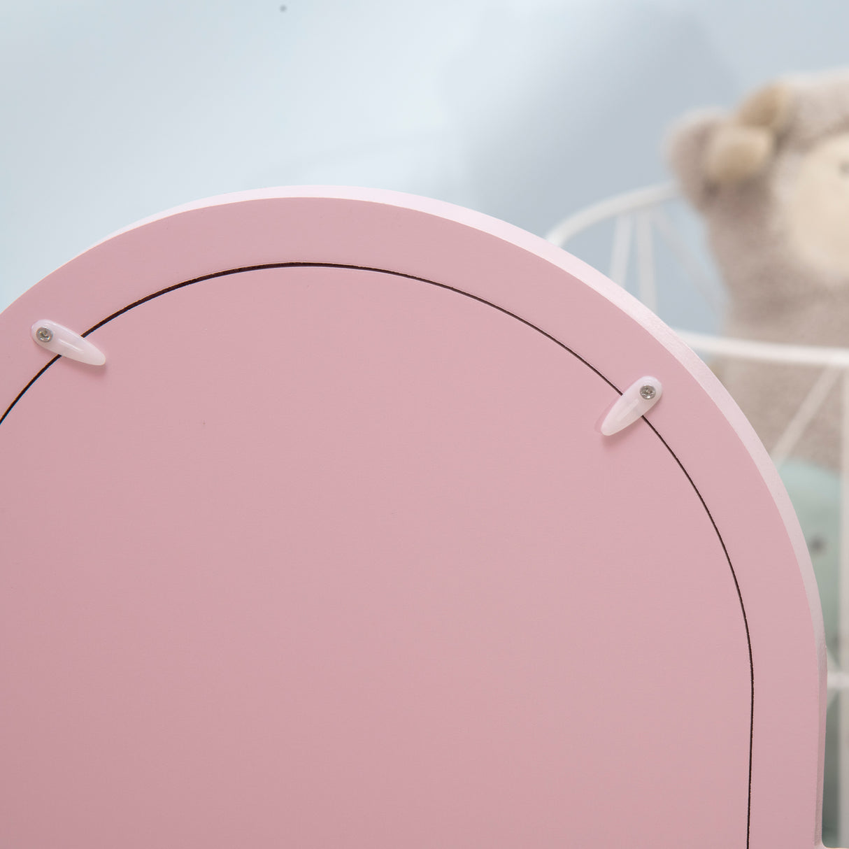 easycomfort easycomfort tavolo per trucco per bambine 3 6 anni con sgabello cassetti e specchio coordinato in acrilico rosa