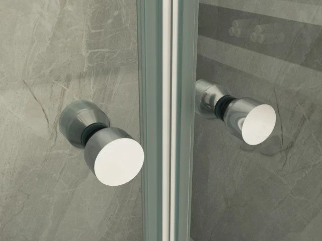 idrom porta saloon per doccia a nicchia 017 vetro temperato da 8 mm