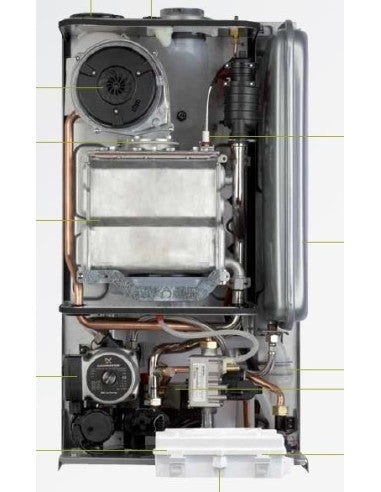 caldaia beretta a condensazione ciao green 29 csi con kit fumi metano completa di unita da incasso new erp
