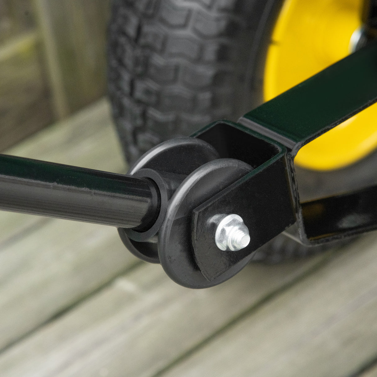 easycomfort easycomfort carrello da giardino 125l in acciaio e pp con vasca ribaltabile e maniglia 118x58x102 cm verde