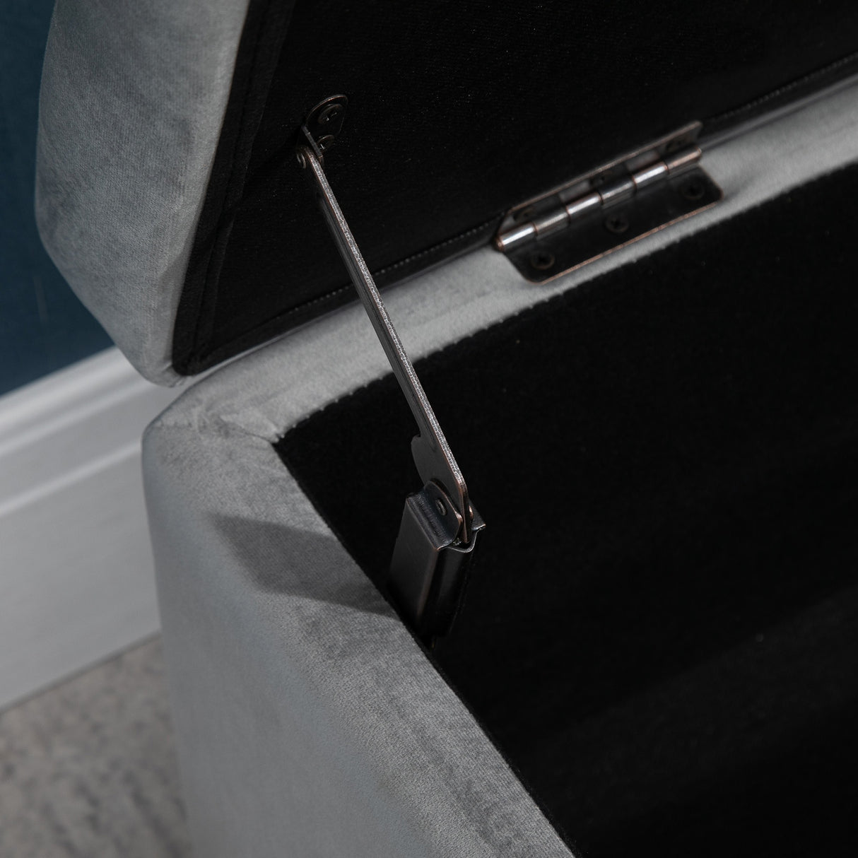 easycomfort easycomfort panca contenitore imbottita per soggiorno e camera da letto 100 x 40 x 42 cm grigio ean 8054144132105