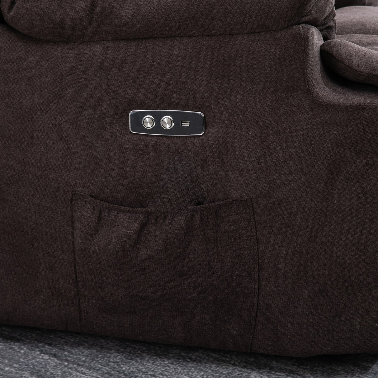 easycomfort easycomfort poltrona elettrica alzapersona reclinabile 150 poltrona relax elettrica in velluto con connettore usb motore telecomando poggiapiedi e tasche laterali per anziani marrone