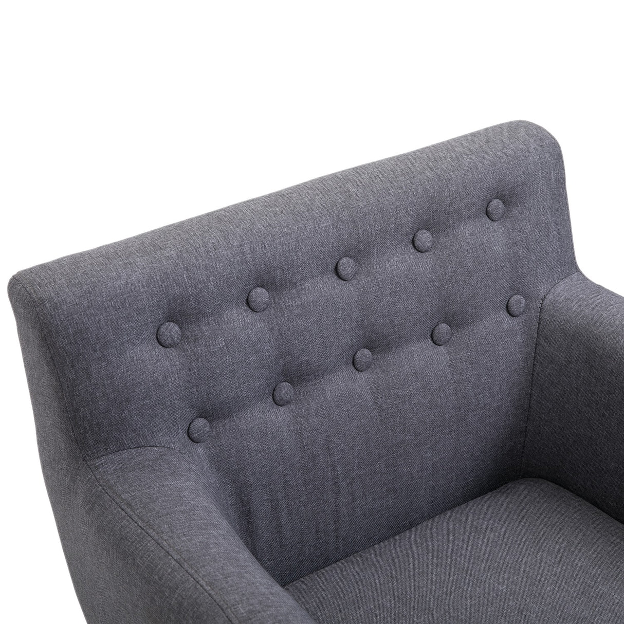 easycomfort easycomfort poltrona imbottita moderna poltroncina da camera soggiorno con braccioli tessuto legno 68 58 5 76cm grigio chiaro ean 8055776915784