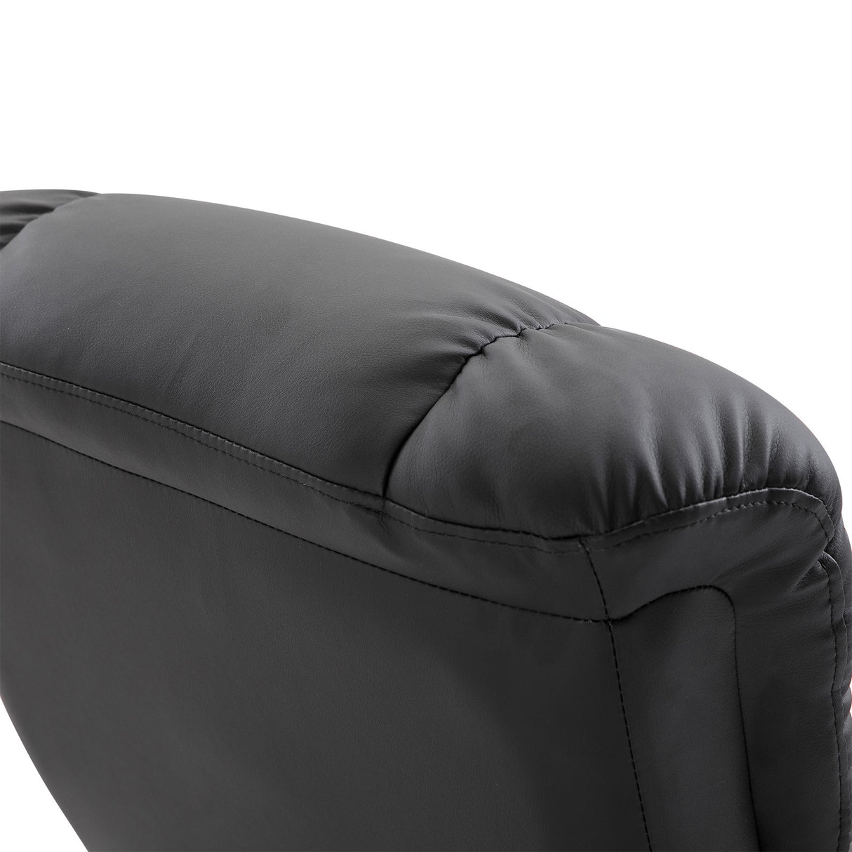 easycomfort easycomfort poltrona relax reclinabile e massaggiante con pouf poggiapiedi e telecomando 76x80x102 cm nero
