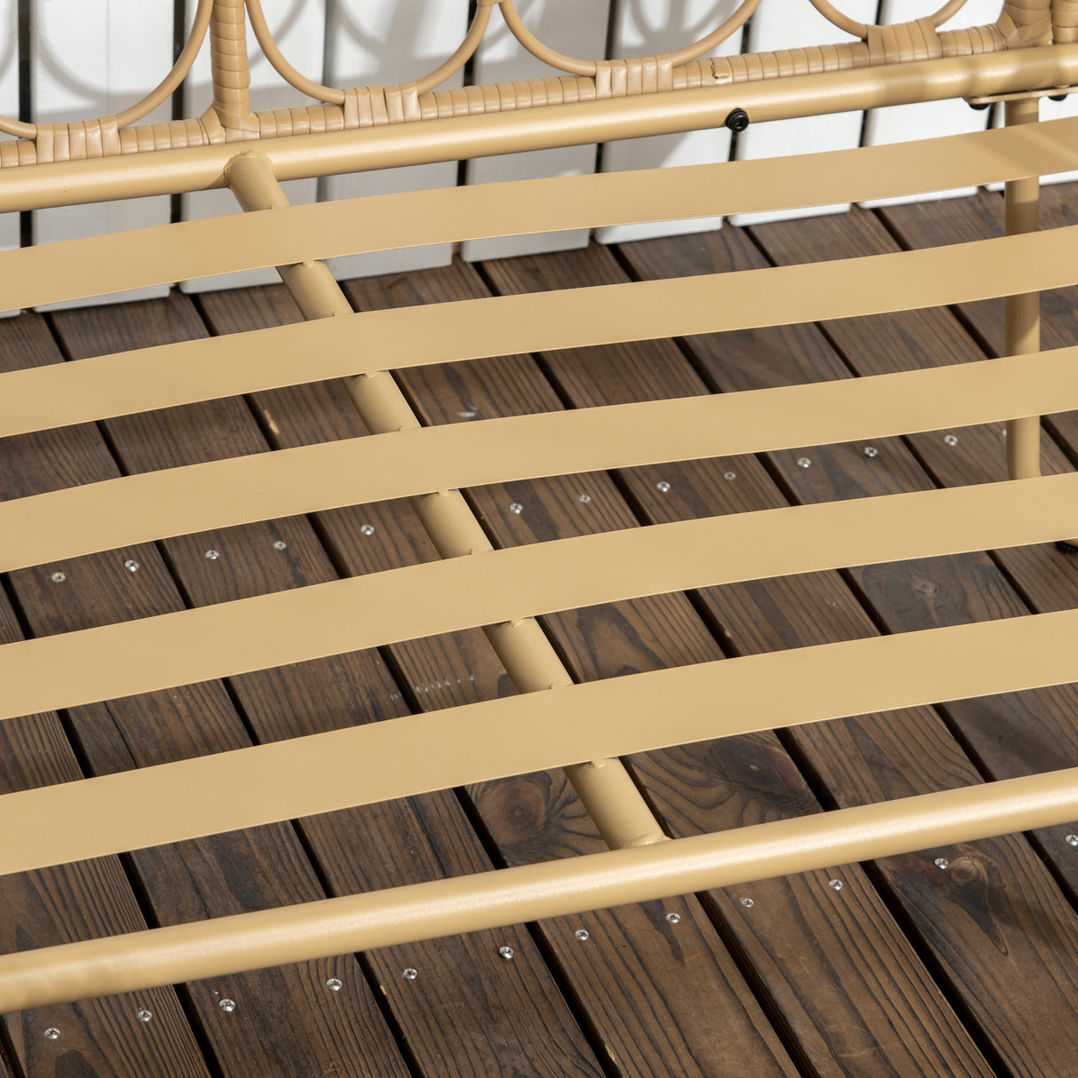 easycomfort easycomfort salotto da giardino in rattan stile boho con divano 2 posti 2 poltrone e tavolino con vetro