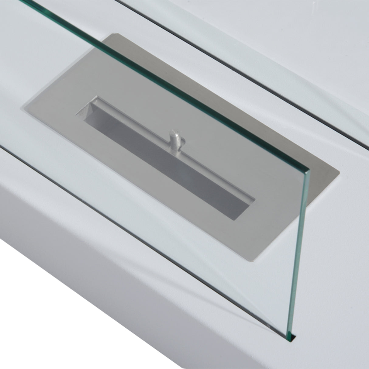 easycomfort easycomfort camino a bioetanolo da tavolo 830 w bruciatori senza residui inodore in acciaio inox con vetro 35x18x21 cm bianco ean 8054111844123