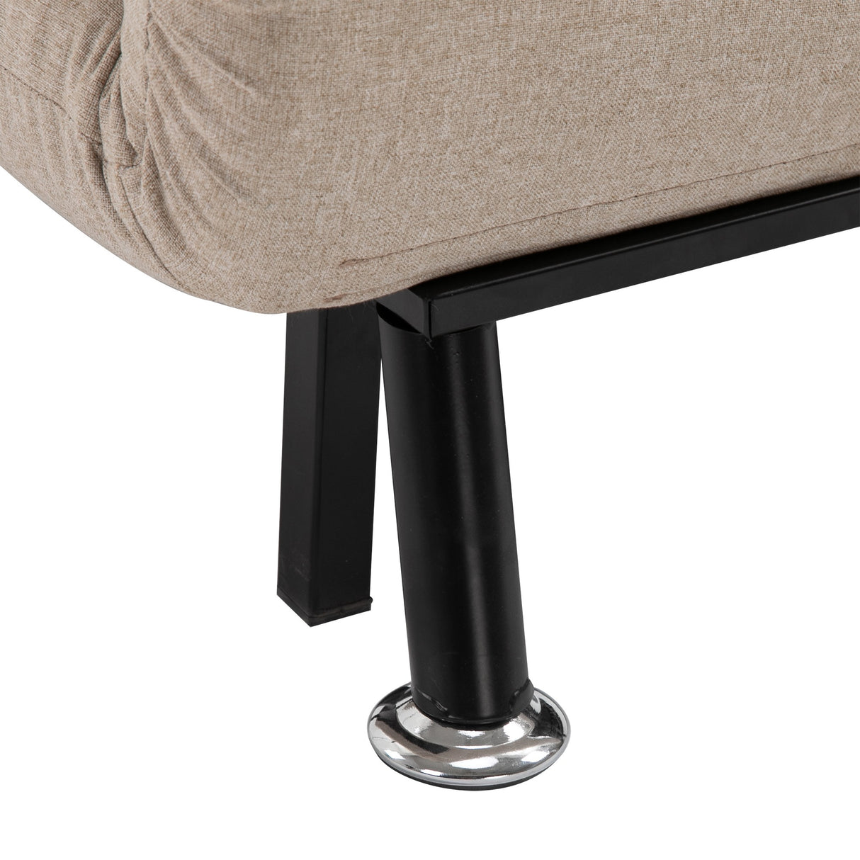 easycomfort easycomfort poltrona letto singolo poltrona con materasso e cuscino imbottito sfoderabili schienale regolabile 90 180 e telaio in metallo 75x70x75 cm beige ean 8055776911885