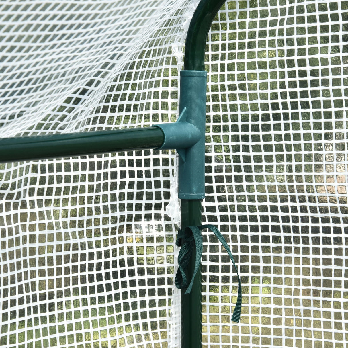 easycomfort easycomfort serra a casetta con rivestimento in pe porta a cerniera e 4 ripiani 186x120x190cm bianco