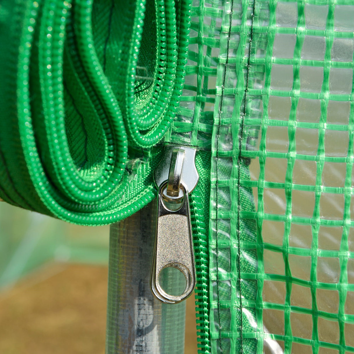 easycomfort easycomfort serra da giardino a tunnel 8x3x2m in pe e acciaio con porta avvolgibile e finestre verde