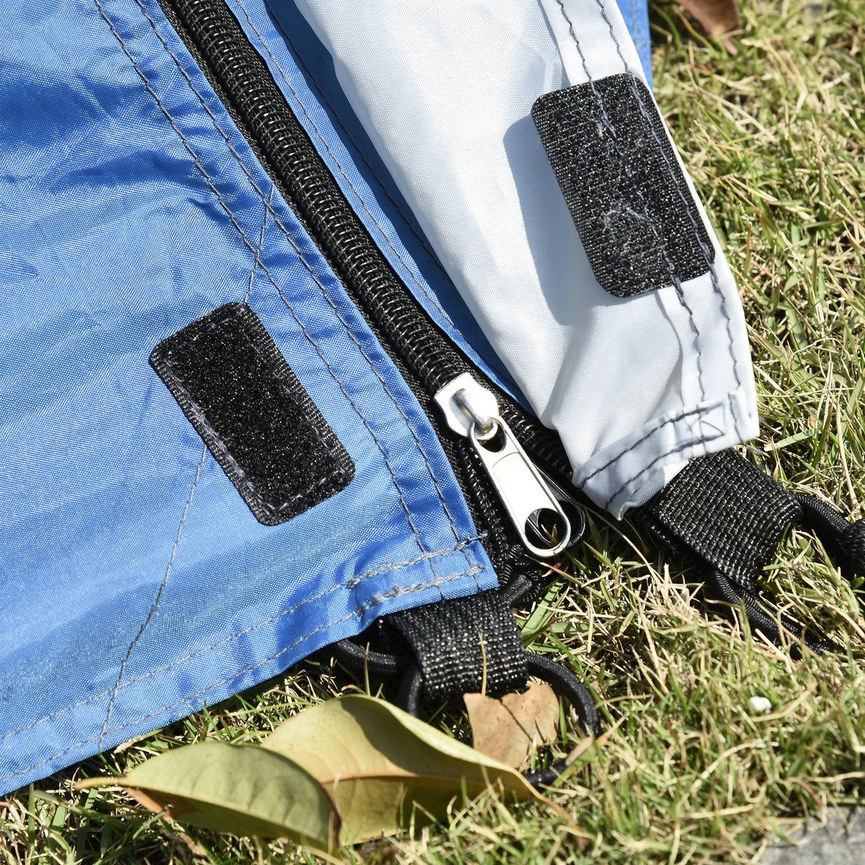 easycomfort easycomfort tenda da campeggio in poliestere e tessuto oxford con gancio interno e finestre a rete 265x140x95 cm