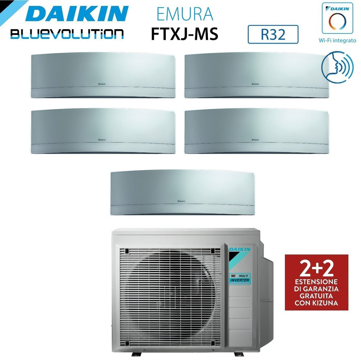 immagine-1-daikin-climatizzatore-condizionatore-daikin-bluevolution-penta-split-inverter-serie-emura-silver-777912-con-5mxm90n-r-32-wi-fi-integrato-700070007000900012000-colore-argento-garanzia-italiana