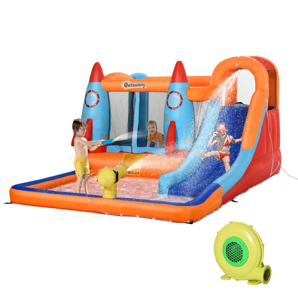 immagine-1-easycomfort-easycomfort-castello-gonfiabile-per-bambini-piscina-con-scivolo-e-trampolino-pompa-elettrica-350x250x185cm-multicolore-ean-8055776912417