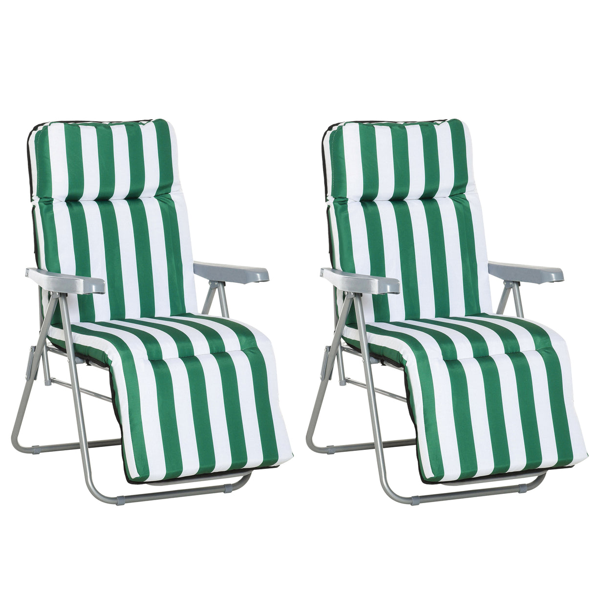 immagine-1-easycomfort-easycomfort-sedia-sdraio-da-spiaggia-da-2-pezzi-pieghevole-e-reclinabile-lettini-prendisole-da-giardino-con-cuscino-imbottito-verde-e-bianco-ean-8054144138640