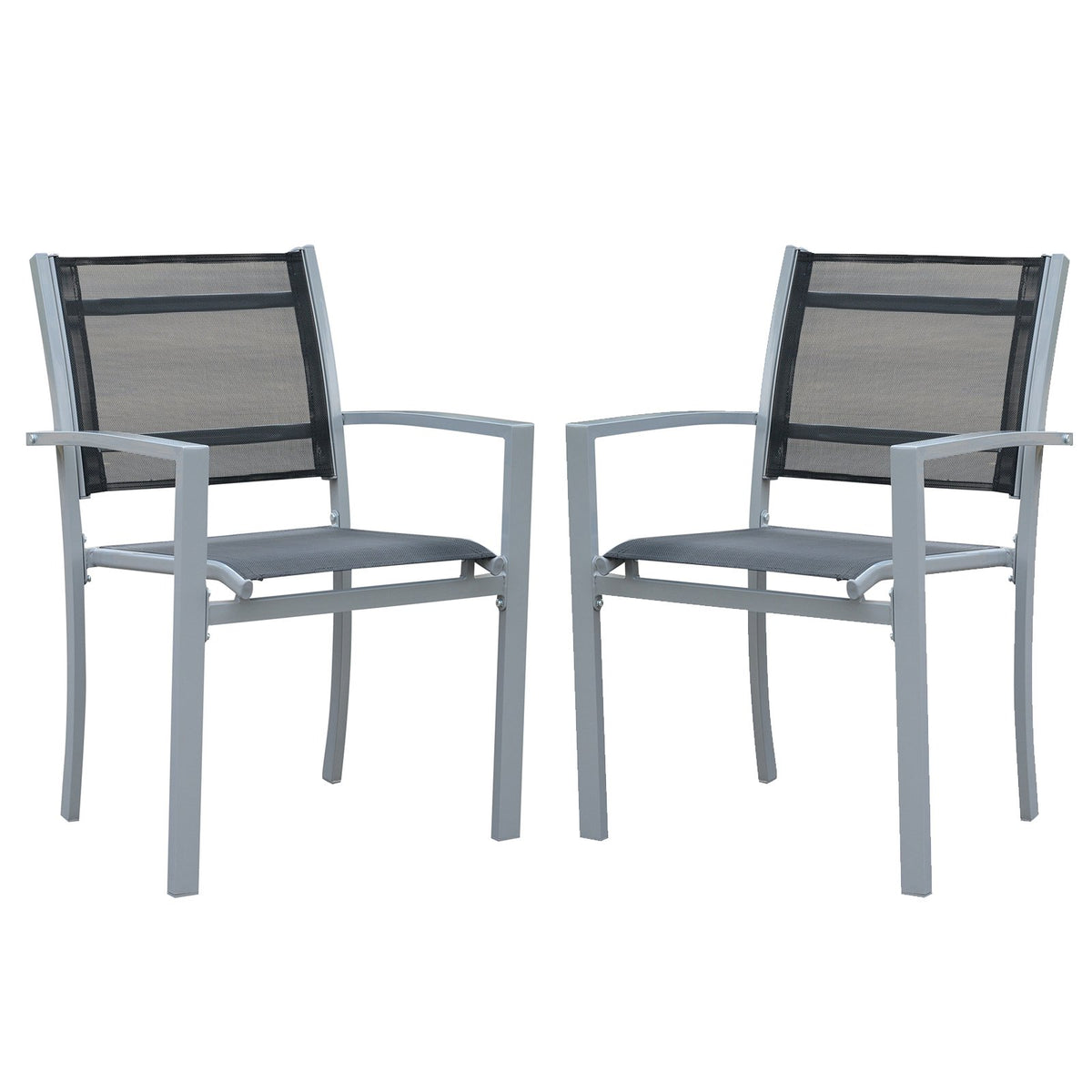 Set di 2 sedie da giardino pieghevoli in metallo nero Perla | Maisons du Monde Set di 2 sedie da giardino pieghevoli in metallo nero Perla | Maisons du Monde
