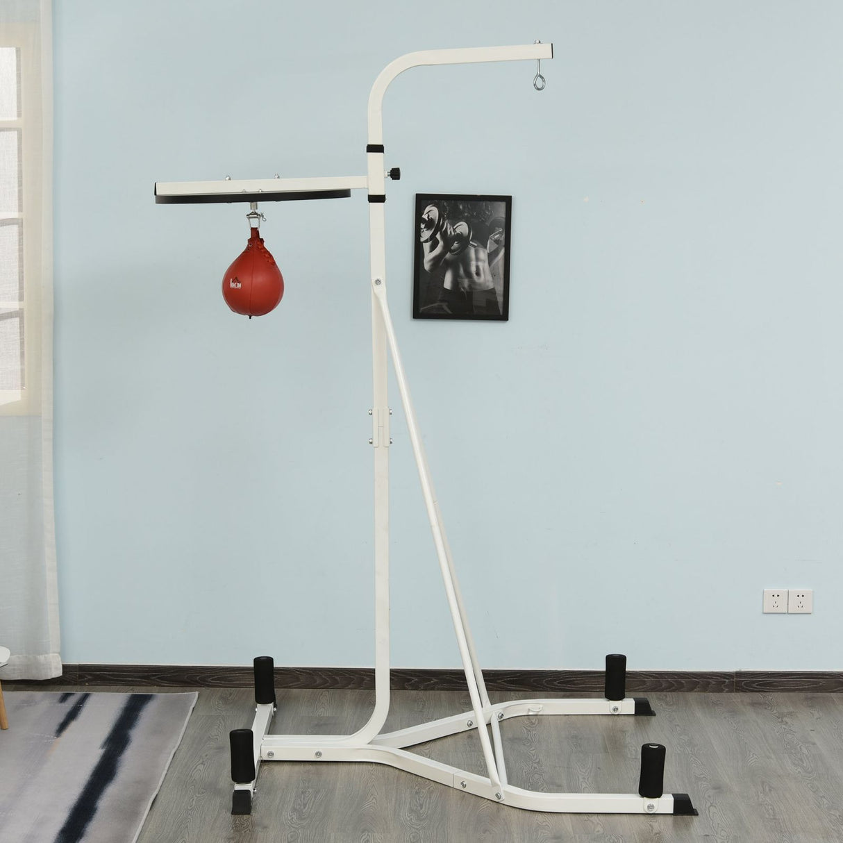 immagine-2-easycomfort-easycomfort-piattaforma-con-pera-da-boxe-per-allenamento-in-acciaio-punching-ball-rossa-115x163x224cm-ean-8054111848534