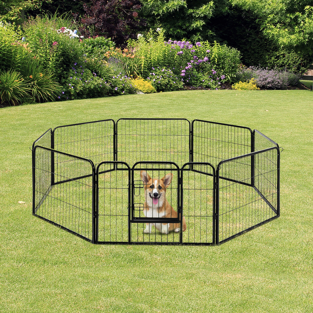 immagine-2-easycomfort-easycomfort-recinto-recinzione-box-per-animali-cani-gatti-cuccioli-roditori-rete-gabbia-di-ferro-per-esterno-giardino-80x60cm-8pz-ean-8054144135946