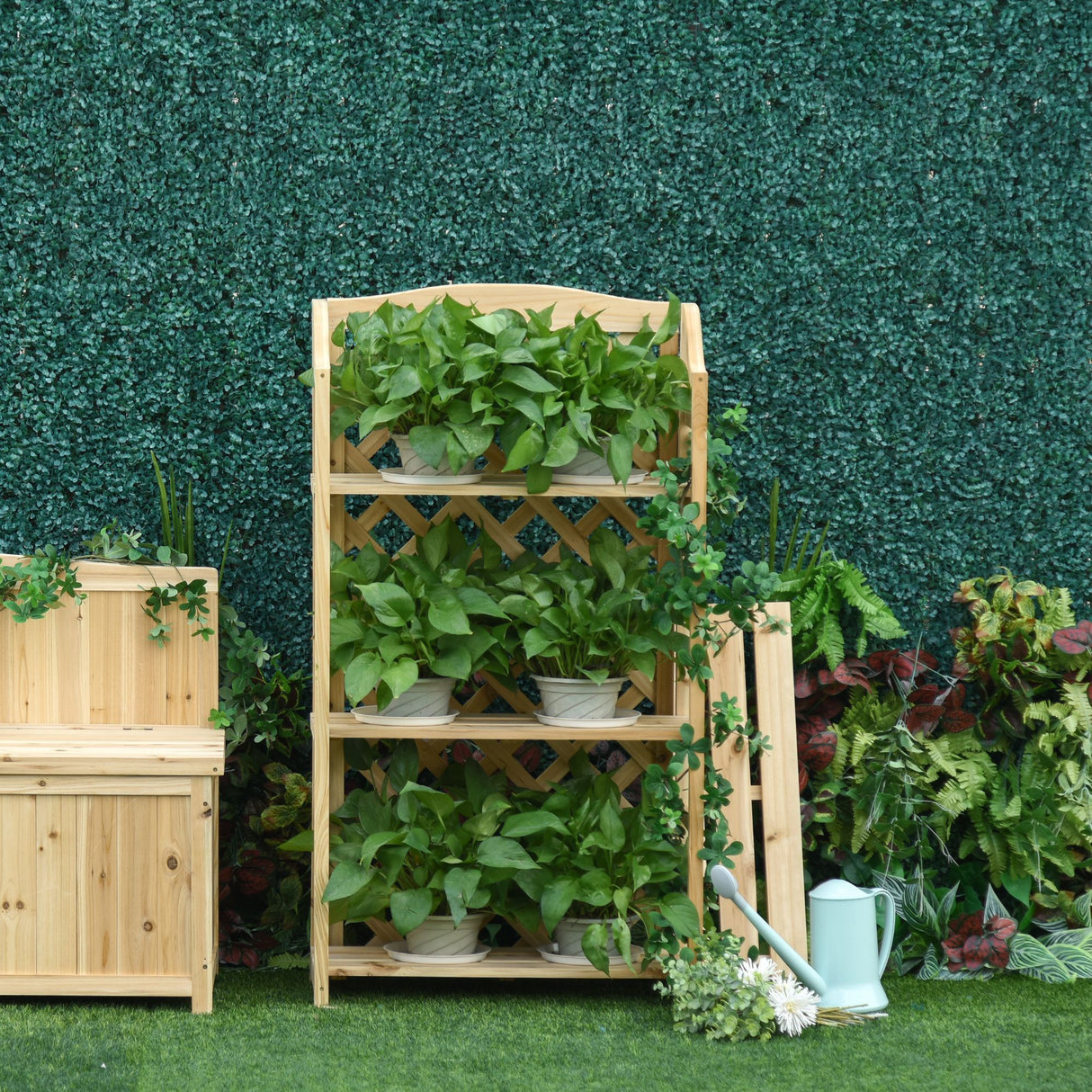 immagine-2-easycomfort-easycomfort-scaffale-porta-piante-da-esterno-fioriera-da-balcone-pieghevole-con-4-mensole-regolabili-arredamento-da-giardino-e-casa-in-legno-67x33x123cm-ean-8054111849869