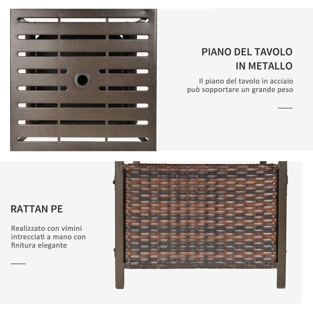 immagine-2-easycomfort-easycomfort-tavolino-da-giardino-con-foro-per-ombrellone-e-cesta-inferiore-in-rattan-pe-e-acciaio-55-5x55-5x46cm-marrone-ean-8054144135854