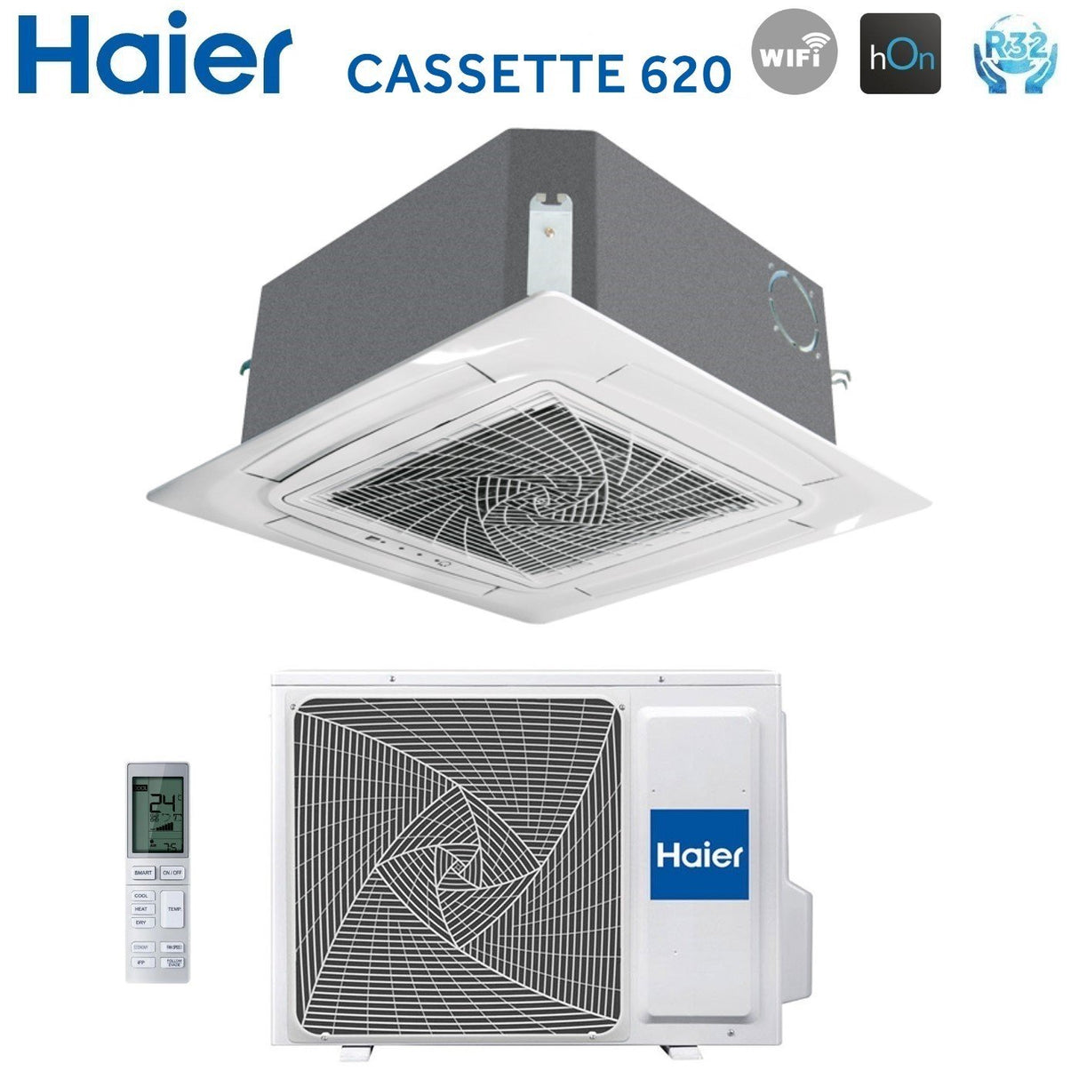 immagine-2-haier-climatizzatore-condizionatore-haier-cassetta-90x90-round-flow-24000-btu-ab71s2sg1fahs-r-32-wi-fi-optional-con-pannello-sensor-e-telecomando-incluso-comando-a-filo-haier-yr-e16b
