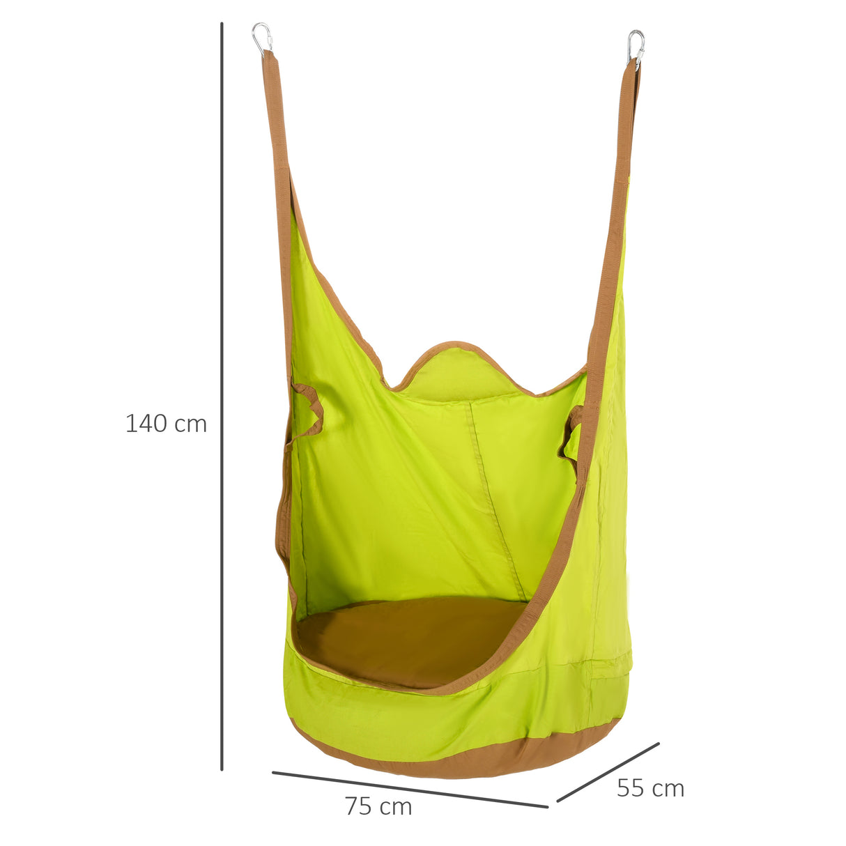 immagine-3-easycomfort-easycomfort-amaca-per-bambini-da-interno-o-esterno-sedia-sospesa-a-sacco-portatile-in-cotone-verde-e-marrone-75x55x140cm