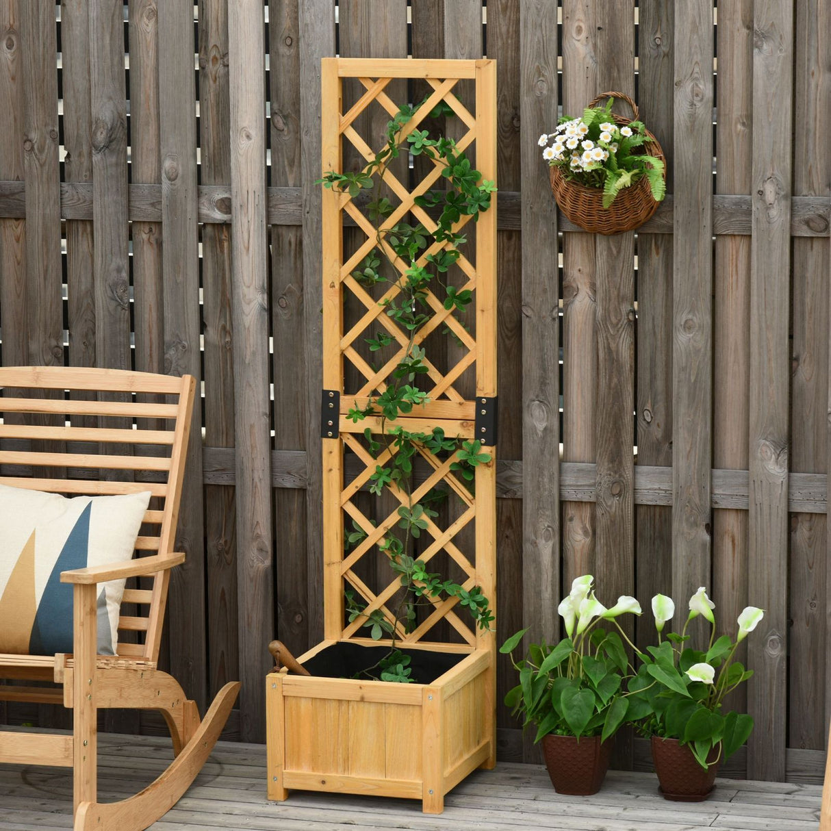 immagine-3-easycomfort-easycomfort-fioriera-con-grigliato-da-esterno-vaso-per-piante-rampicanti-in-legno-40x40x160cm-ean-8054144131740
