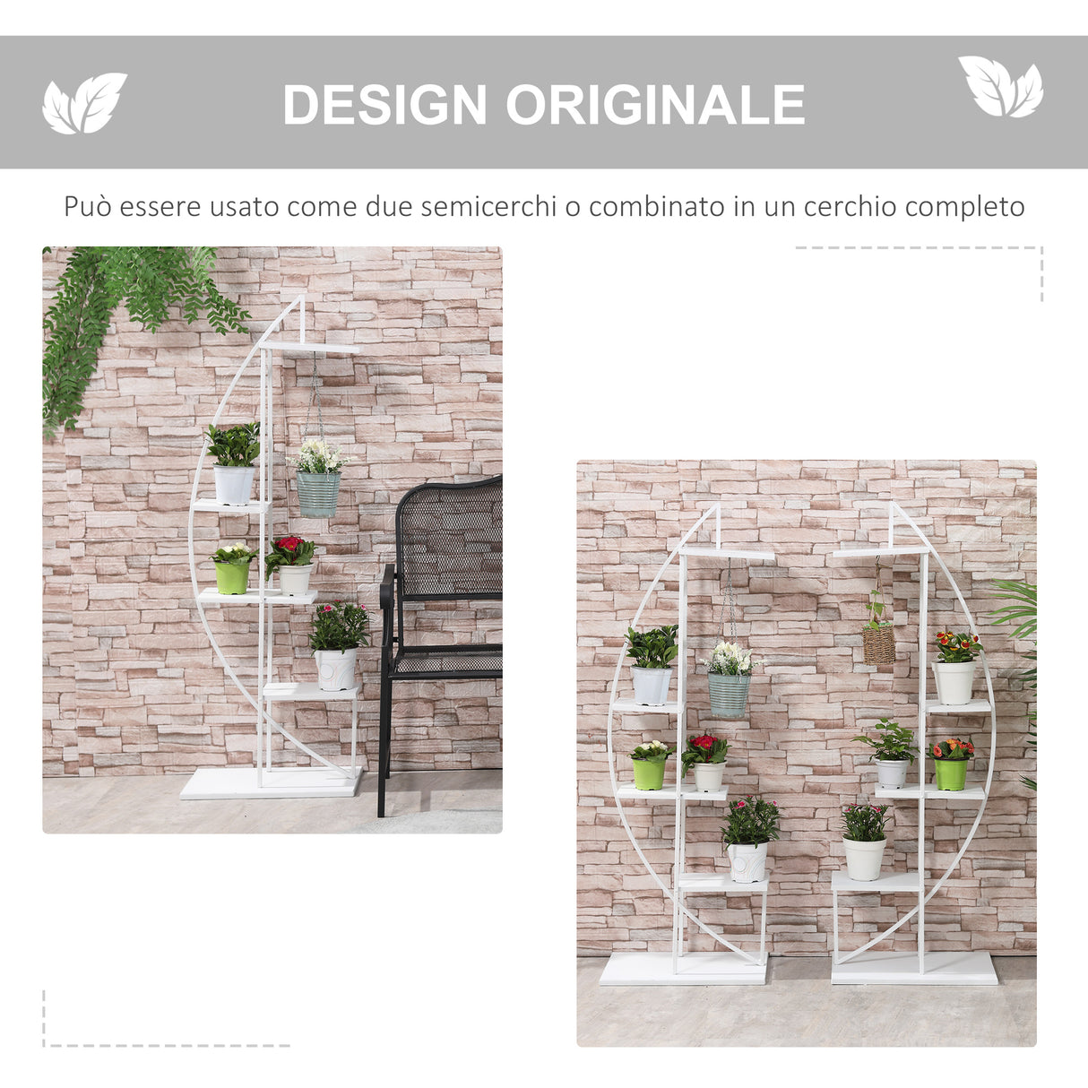 immagine-3-easycomfort-easycomfort-fioriera-in-metallo-a-5-ripiani-2-pezzi-per-interni-ed-esterni-53x33x154cm-bianco