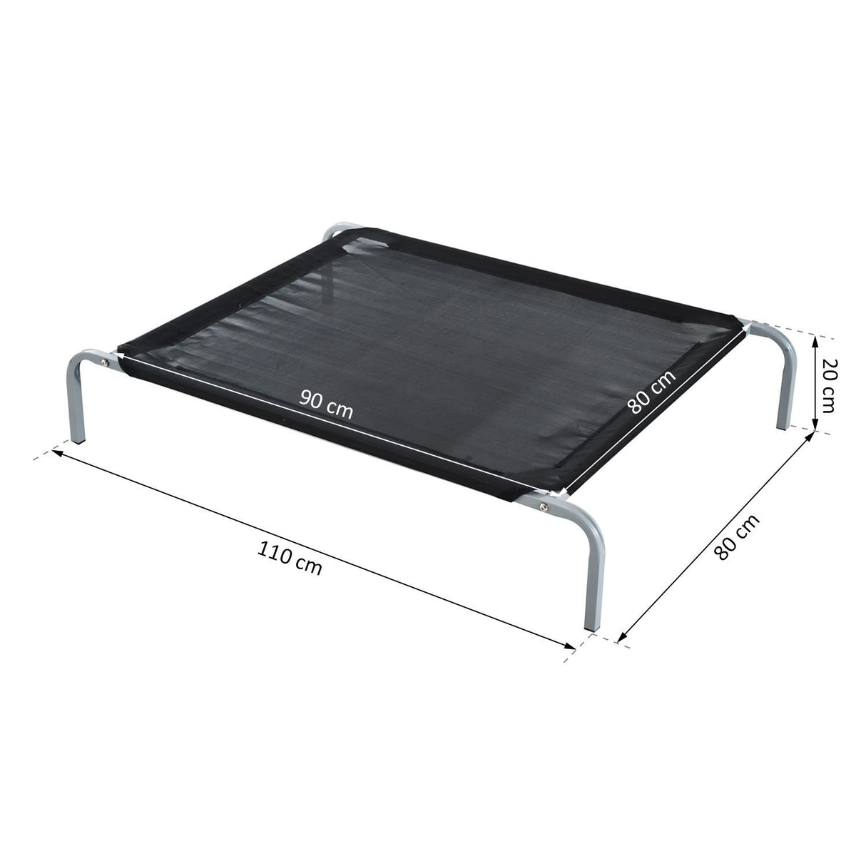 immagine-3-easycomfort-easycomfort-lettino-per-cani-da-interno-esterno-cuccia-brandina-90l-x-80pcm-fino-22kg-nera-ean-8054111843522