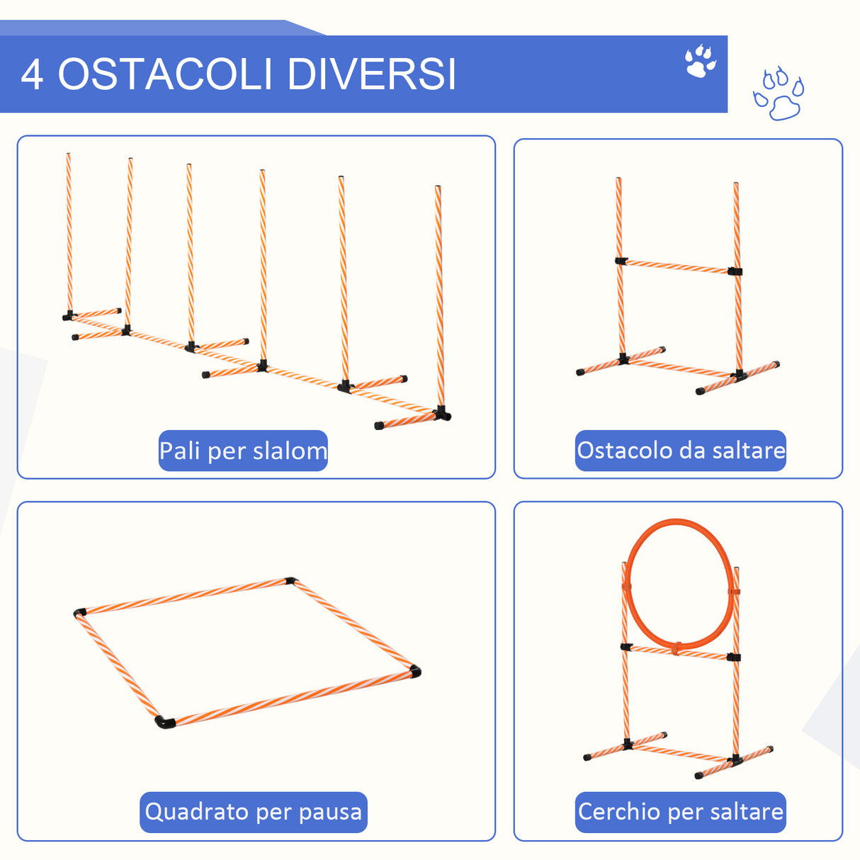 immagine-4-easycomfort-easycomfort-set-agility-dog-per-addestramento-cani-con-slalom-ostacoli-regolabili-fischietto-e-sacca-di-trasporto
