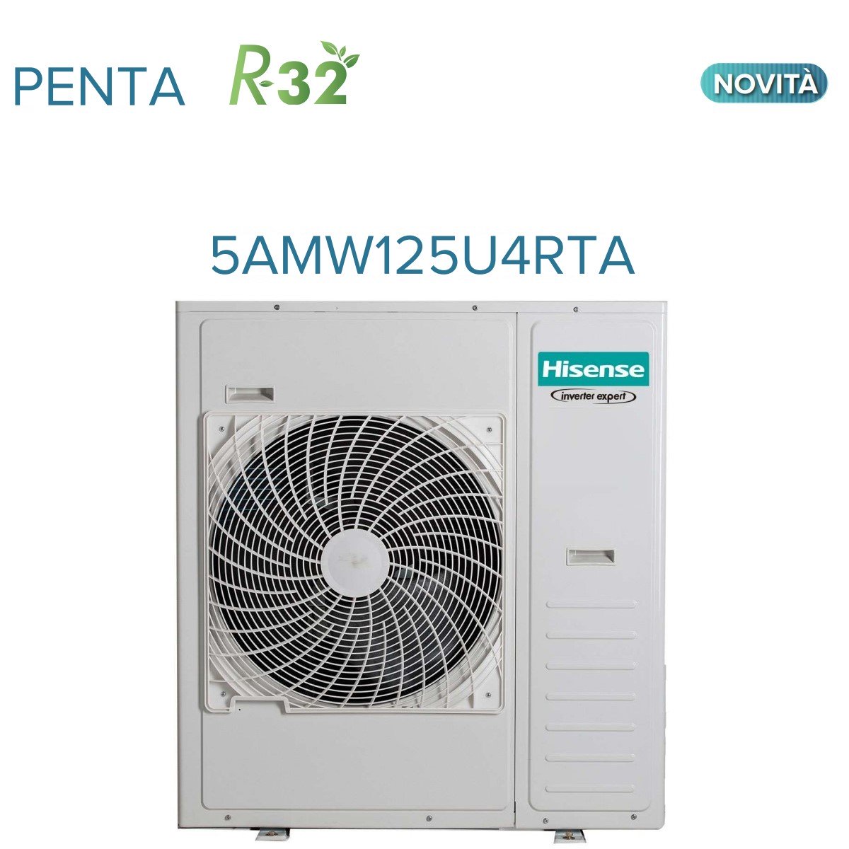 immagine-4-hisense-climatizzatore-condizionatore-hisense-penta-split-a-cassetta-999918-con-5amw125u4rta-r-32-900090009000900018000-con-telecomando-di-serie-e-pannello-incluso