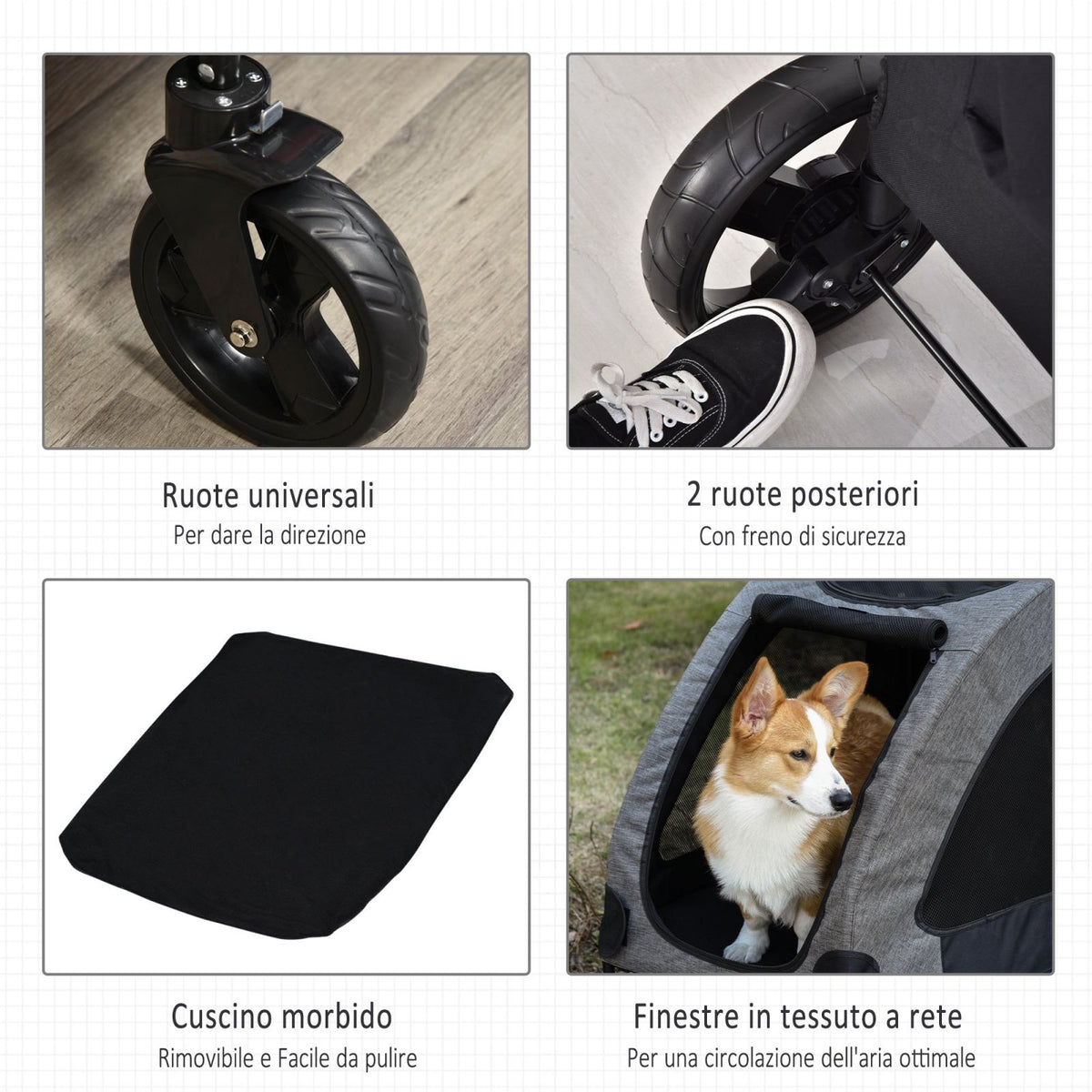 immagine-6-easycomfort-easycomfort-passeggino-per-cani-di-taglia-medio-grande-fino-a-55kg-in-acciaio-e-tessuto-oxford-nero-e-grigio