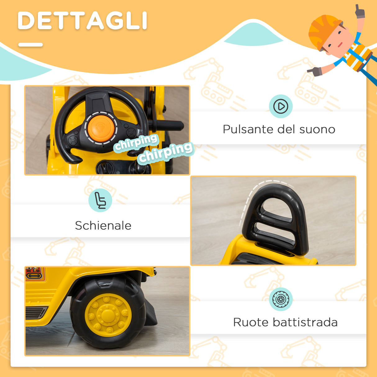 immagine-6-easycomfort-easycomfort-trattore-per-bambini-3-4-anni-con-rullo-compressore-e-spazio-portaoggetti-88x33x37-cm-giallo-e-nero