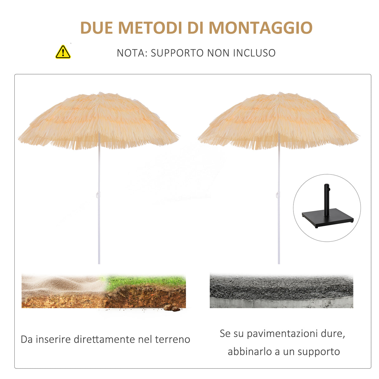 easycomfort easycomfort ombrellone stile hawaiano con frange impermeabile o160cm