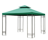 easycomfort easycomfort tetto di ricambio per gazebo da giardino doppio tetto 3x3m
