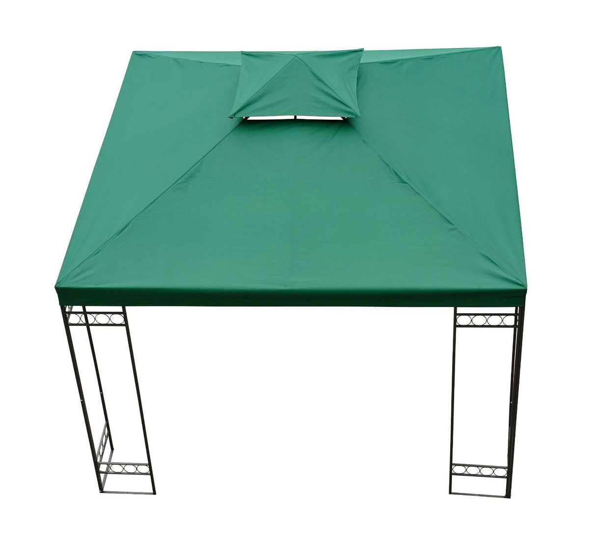 easycomfort easycomfort tetto di ricambio per gazebo da giardino doppio tetto 3x3m